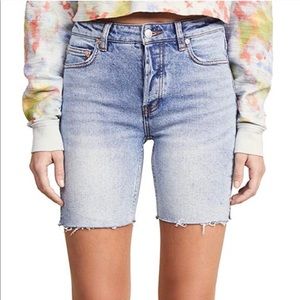 Free People Bermuda Denim Shorts